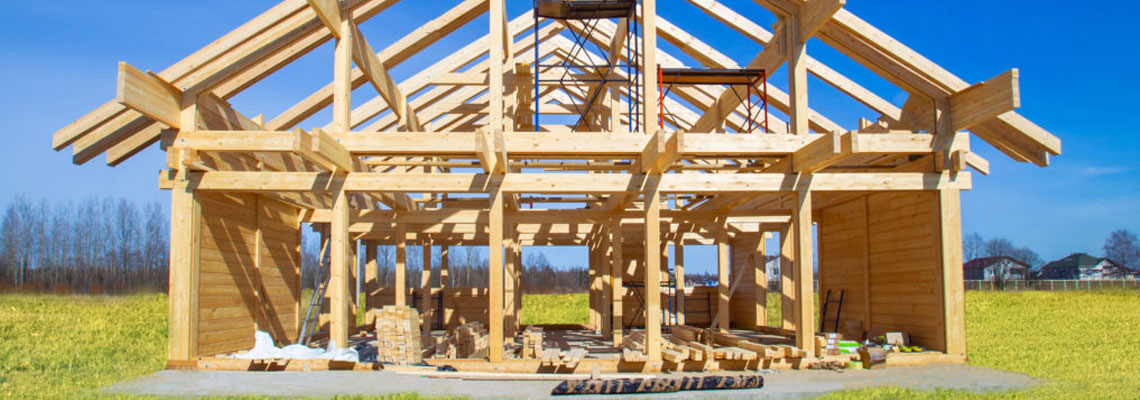 une maison à ossature en bois